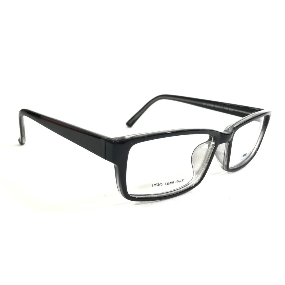 Lantis Optical Eyeglasses Frames CS L7006 BLK Black Rectangle Full Rim 55-17-140